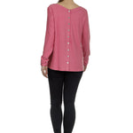 The Swiss Label Damen Langarm Shirt fuchsia