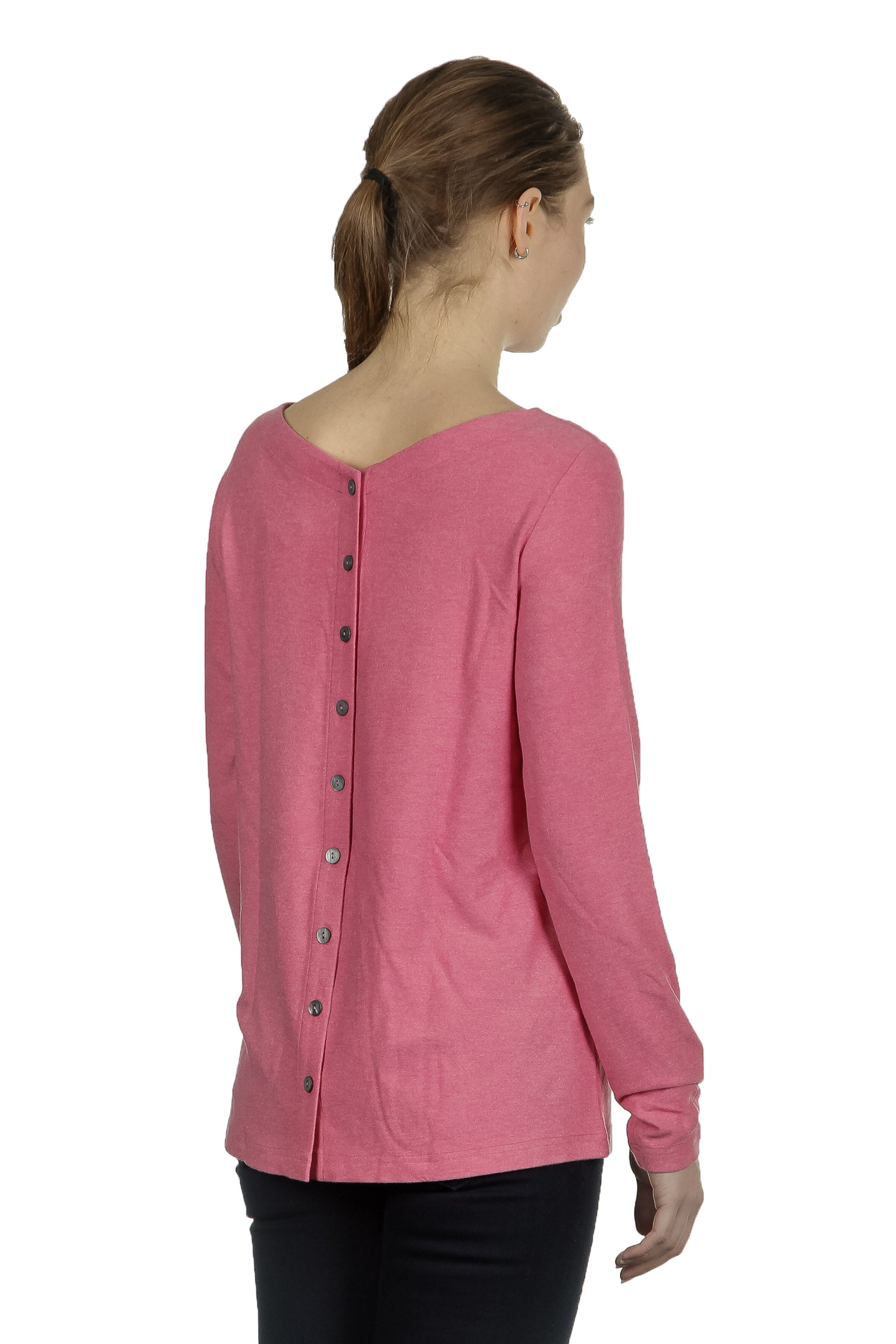 The Swiss Label Damen Langarm Shirt fuchsia