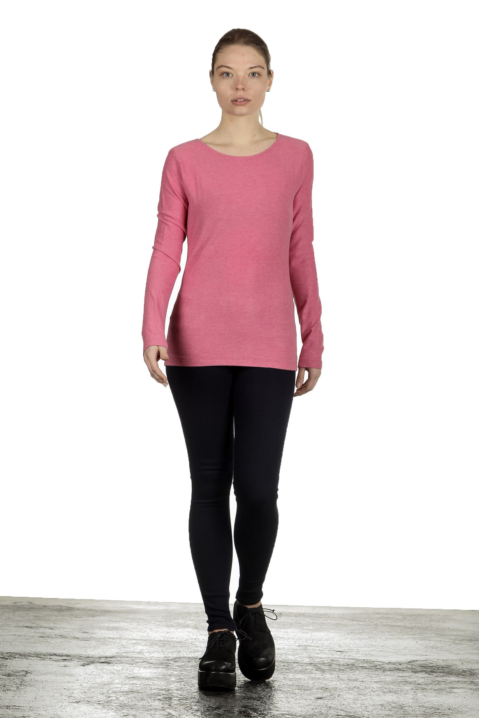 The Swiss Label Damen Langarm Shirt fuchsia