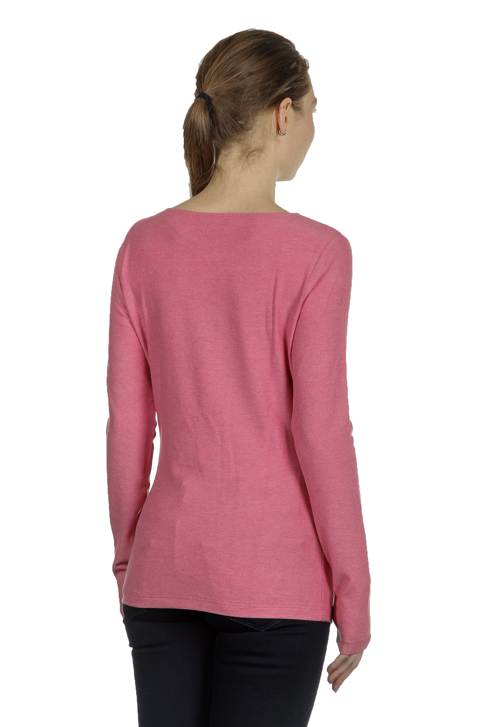 The Swiss Label Damen Langarm Shirt fuchsia