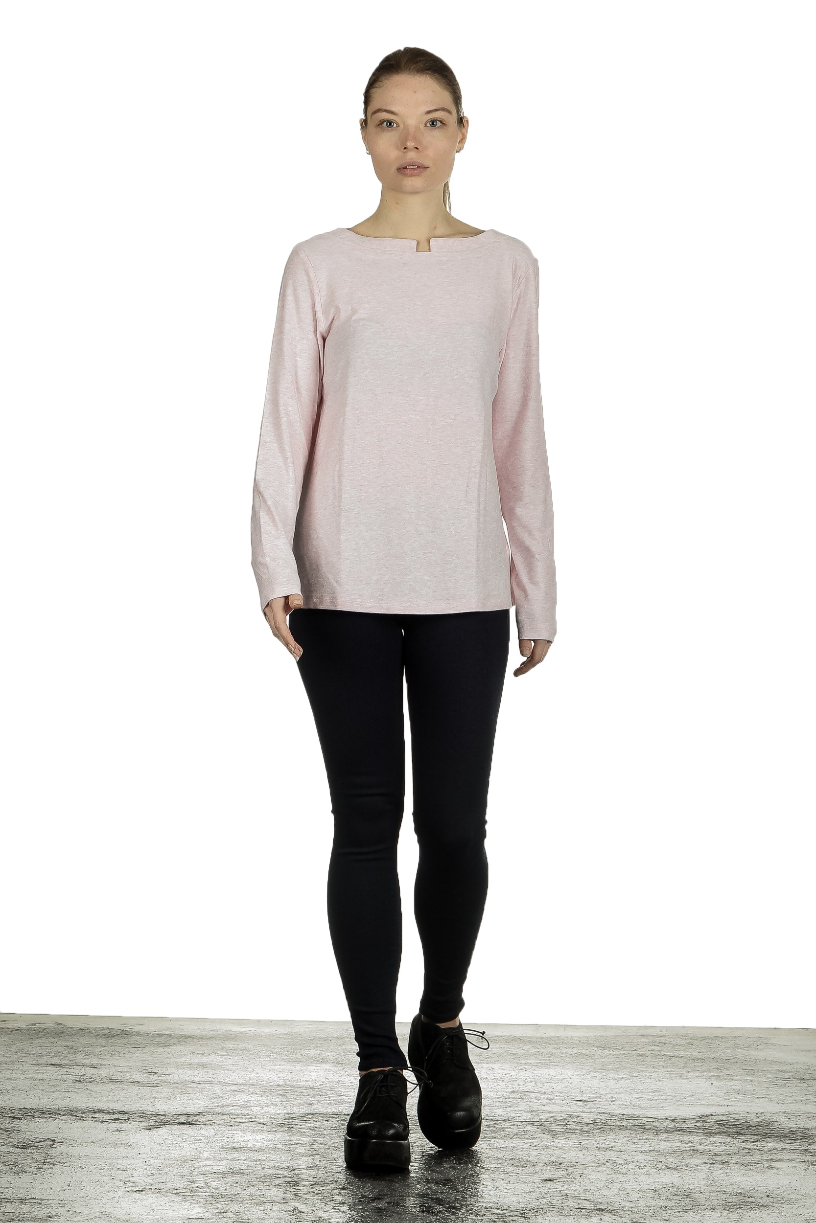 The Swiss Label Damen Langarm Shirt puder