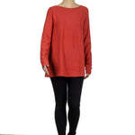 The Swiss Label Damen Langarm Shirt orange