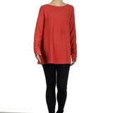 The Swiss Label Damen Langarm Shirt orange