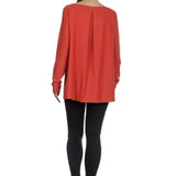 The Swiss Label Damen Langarm Shirt orange