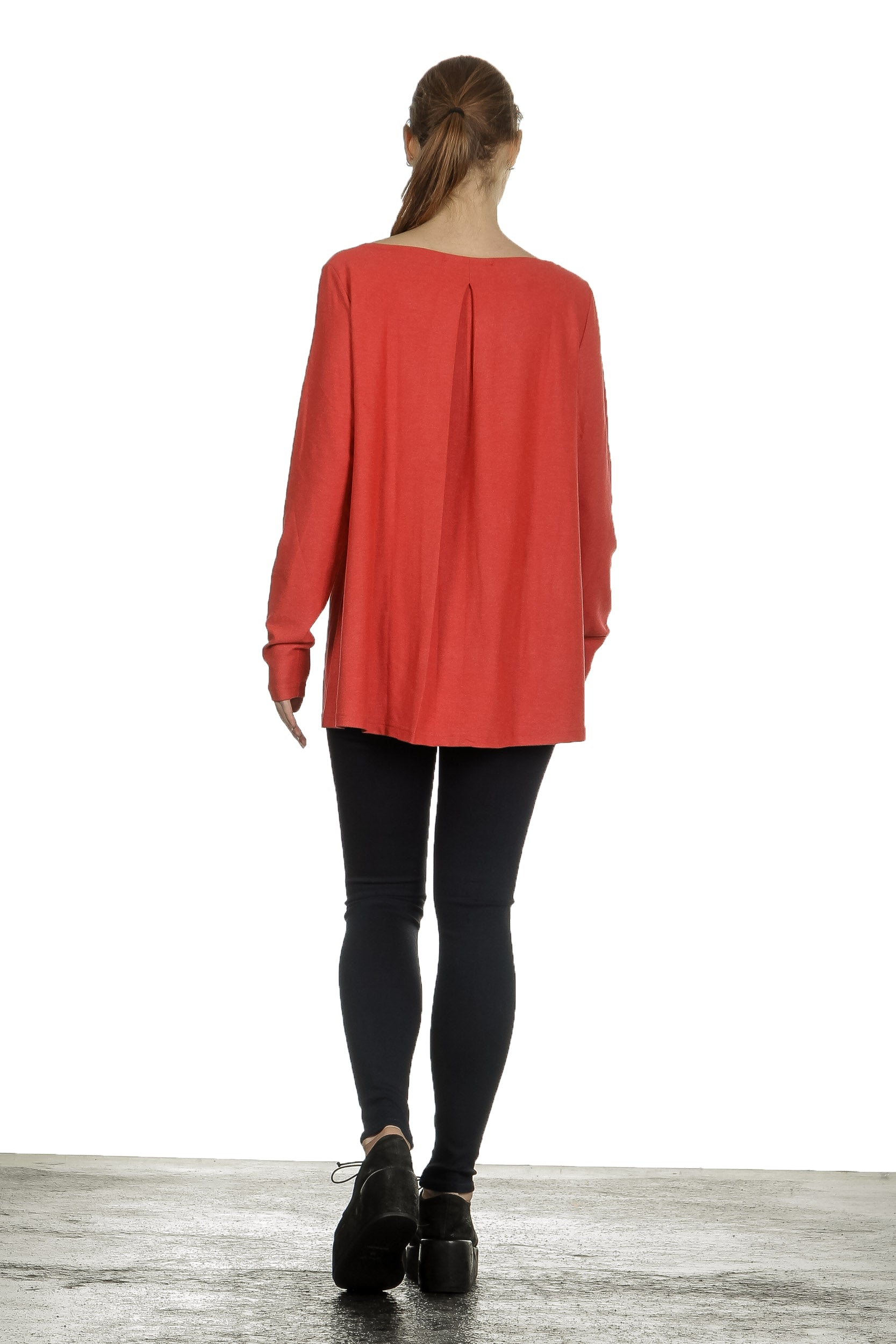 The Swiss Label Damen Langarm Shirt orange