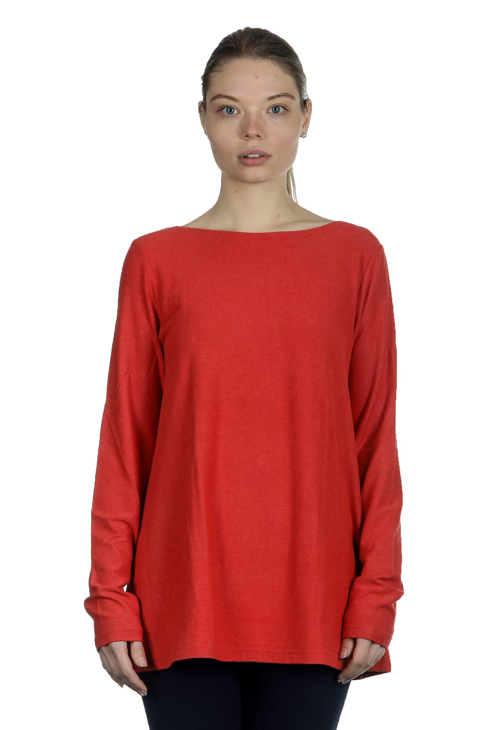 The Swiss Label Damen Langarm Shirt orange