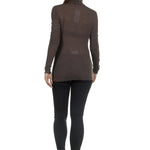 The Swiss Label Damen Rollkragen Shirt braun