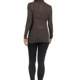 The Swiss Label Damen Rollkragen Shirt braun