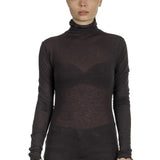 The Swiss Label Damen Rollkragen Shirt braun