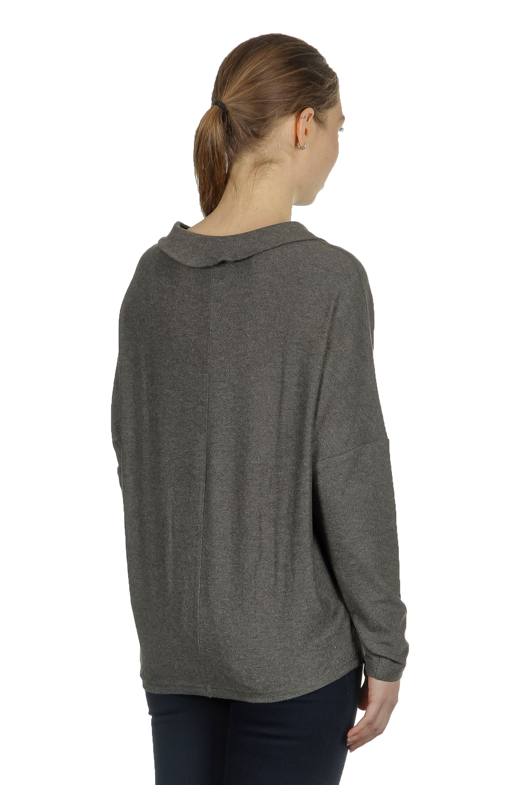 The Swiss Label Damen Langarm Shirt taupe