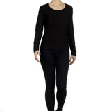 The Swiss Label Damen Langarm Shirt schwarz