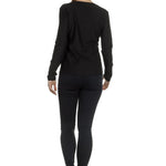 The Swiss Label Damen Langarm Shirt schwarz