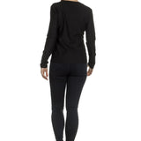 The Swiss Label Damen Langarm Shirt schwarz