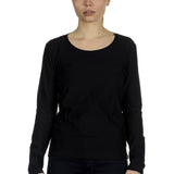 The Swiss Label Damen Langarm Shirt schwarz