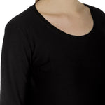 The Swiss Label Damen Langarm Shirt schwarz