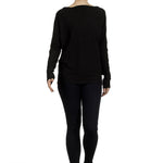 The Swiss Label Damen Langarm Shirt schwarz