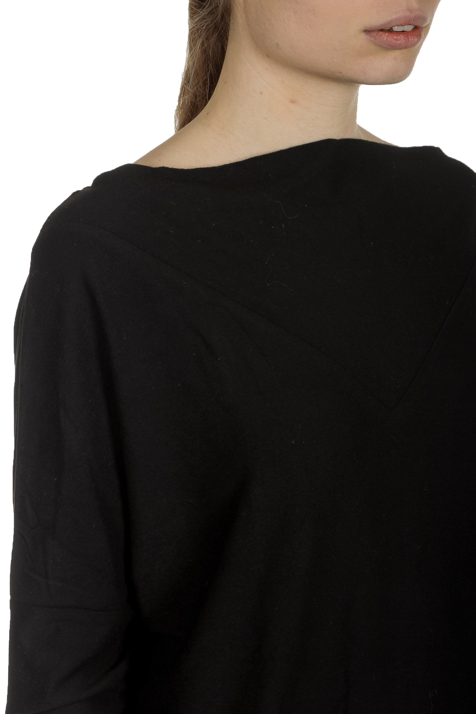The Swiss Label Damen Langarm Shirt schwarz