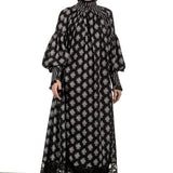 Paco Rabanne Damen Maxikleid mit Blumenstickerei mehrfarbig