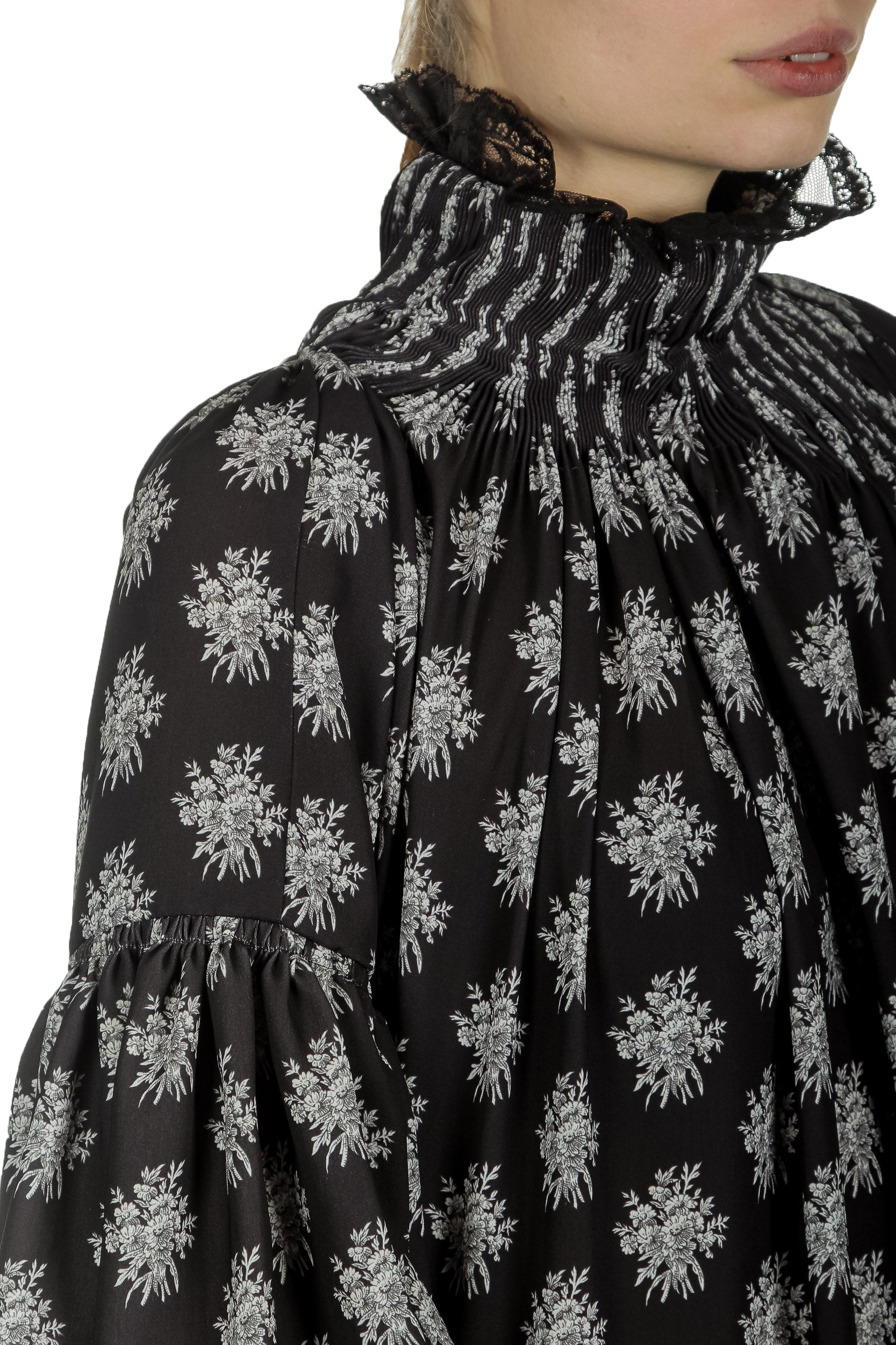 Paco Rabanne Damen Maxikleid mit Blumenstickerei mehrfarbig