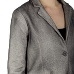 AVANT TOI Damen Ausgeblichener Blazer mit Blumen-Print mehrfarbig