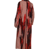 Y's Yohji Yamamoto Damen Oversized-Mantel mit abstraktem Print rot 