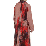 Y's Yohji Yamamoto Damen Oversized-Mantel mit abstraktem Print rot 