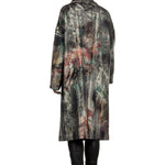 AVANT TOI Damen Ausgeblichener Mantel mit Blumen-Print mehrfarbig