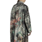 AVANT TOI Damen Ausgeblichener Mantel mit Blumen-Print mehrfarbig