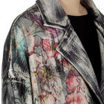 AVANT TOI Damen Ausgeblichener Mantel mit Blumen-Print mehrfarbig
