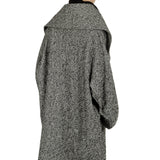 Y's Yohji Yamamoto Damen Oversized-Mantel mit  Karomuster schwarz weiß