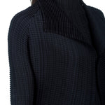 Issey Miyake Plissee Cardigan schwarz