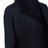 Issey Miyake Plissee Cardigan schwarz