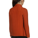 Issey Miyake Avantgarde Damen Plissé Cardigan rost
