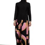 Issey Miyake Avantgarde Damen Hose mit Print mehrfarbig