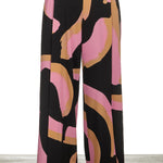 Issey Miyake Avantgarde Damen Hose mit Print mehrfarbig
