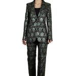 Paco Rabanne Damen Blazer mit Blumenmuster mehrfarbig