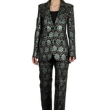 Paco Rabanne Damen Blazer mit Blumenmuster mehrfarbig