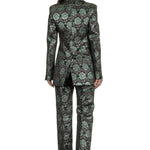 Paco Rabanne Damen Blazer mit Blumenmuster mehrfarbig
