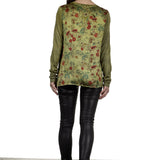 AVANT TOI Damen Pullover aus Kaschmir-Seidengemisch grün