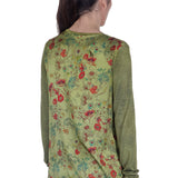 AVANT TOI Damen Pullover aus Kaschmir-Seidengemisch grün