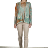 F Cashmere Damen Oversized Pullover multicolor