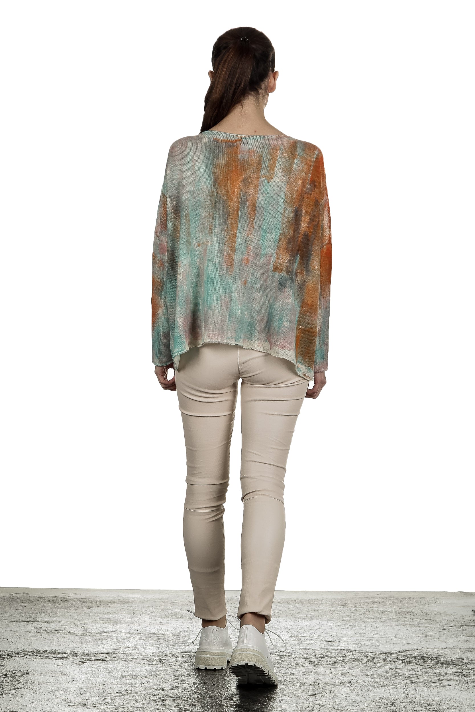 F Cashmere Damen Oversized Pullover multicolor