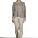 F Cashmere Damen Kaschmir Pullover beige