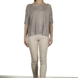 F Cashmere Damen Kaschmir Pullover beige