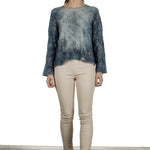 Avant Toi Damen Pullover blau multicolor 