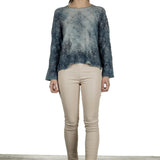 Avant Toi Damen Pullover blau multicolor 