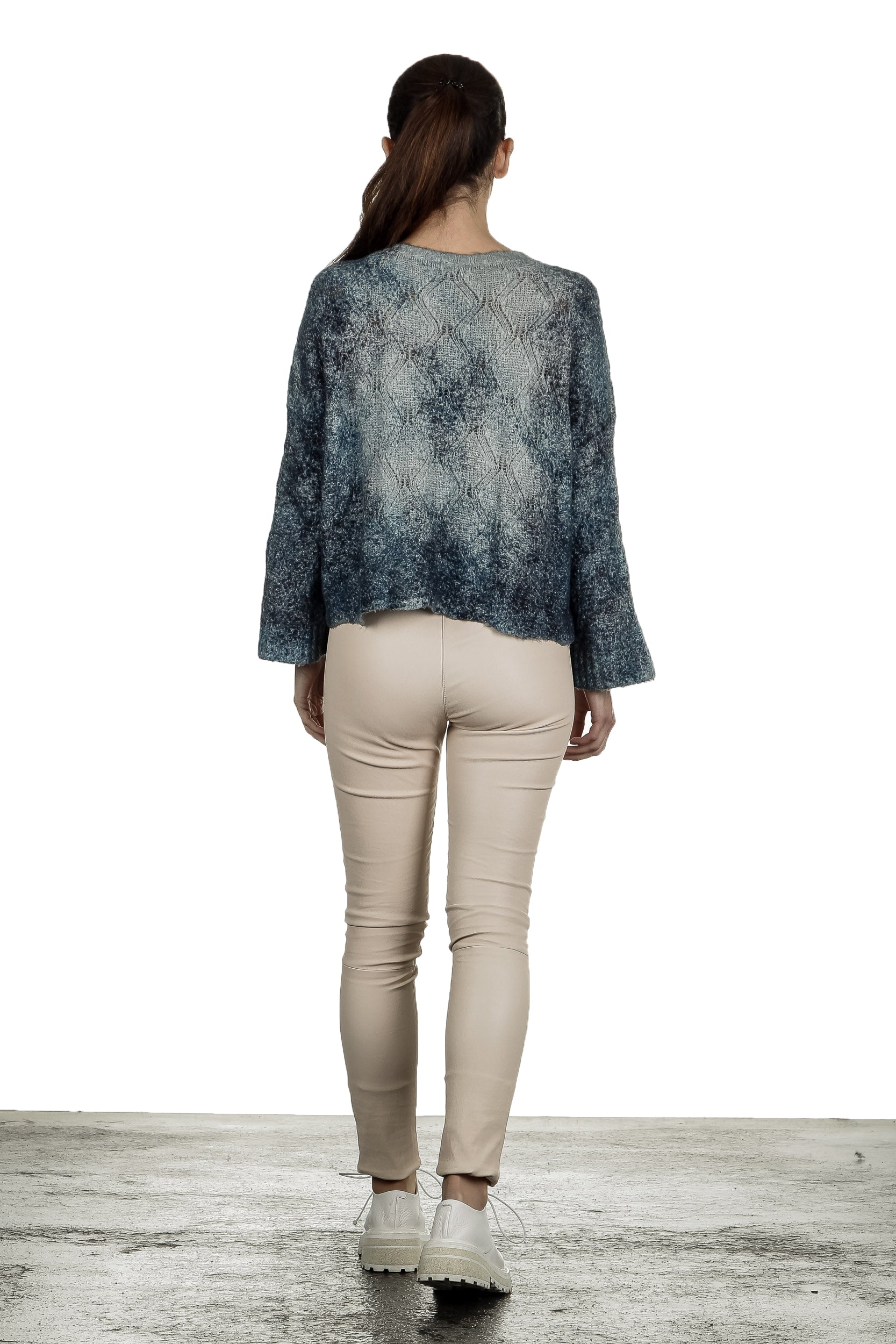 Avant Toi Damen Pullover blau multicolor 