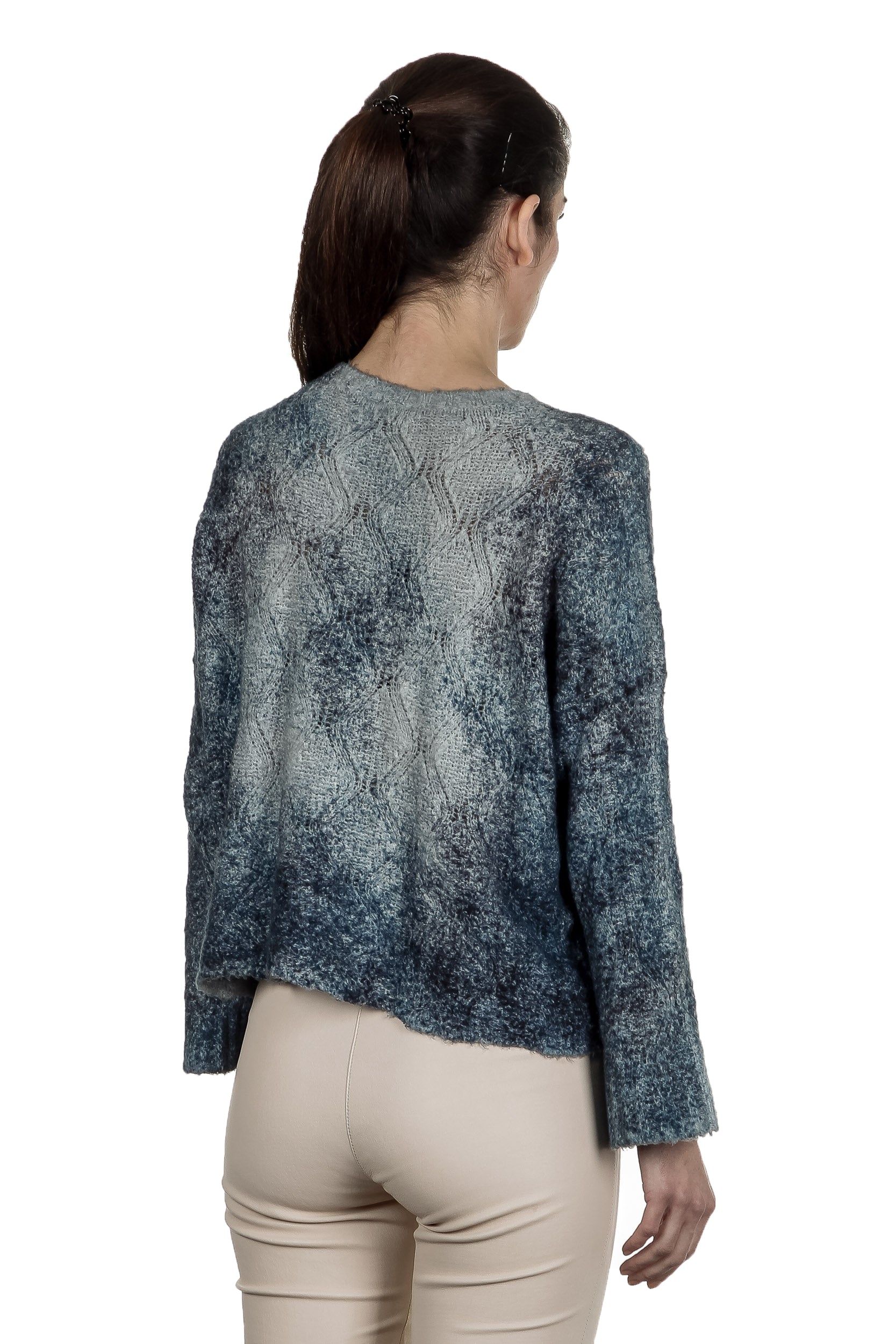 Avant Toi Damen Pullover blau multicolor 