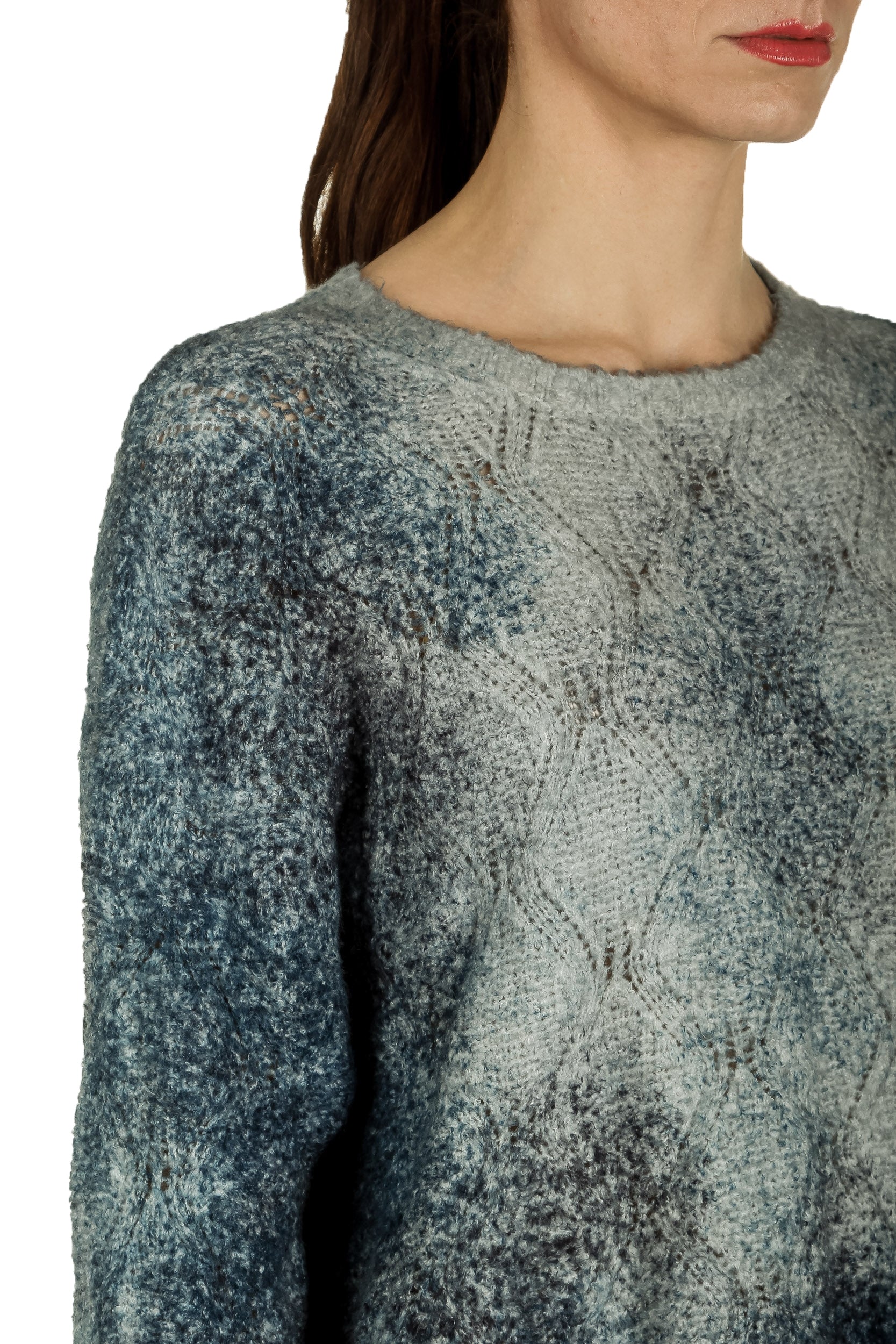 Avant Toi Damen Pullover blau multicolor 