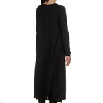 Yukai Damen Strickkleid in A-Linie schwarz